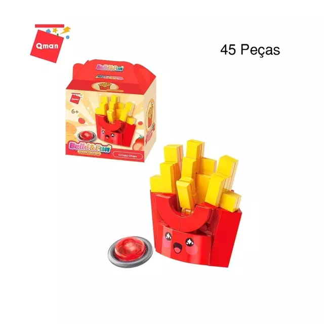 Bloco de Montar Build & Fun Batata Frita 35012-1 Qman