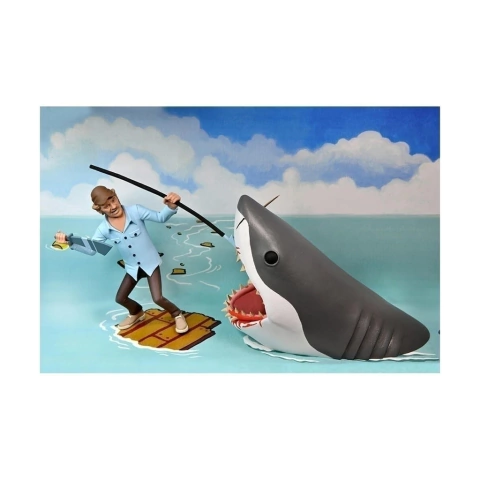 Figura Quint and Shark 2-Pack 6 '' - Jaws - Toony Terrors - Neca