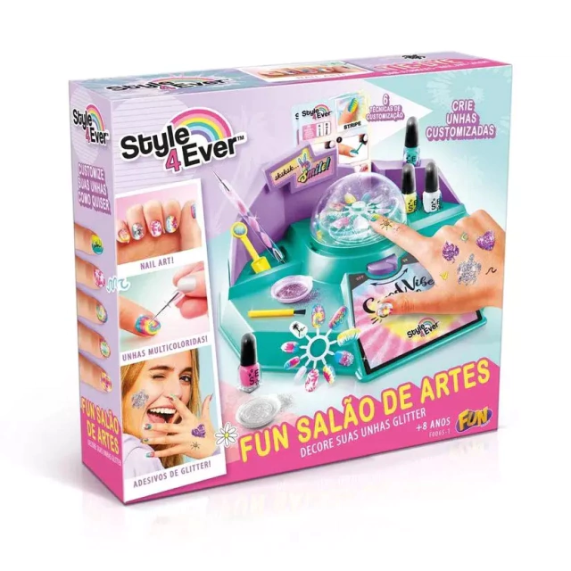 Salão de Artes Decore Suas Unhas Glitter - Fun F00651