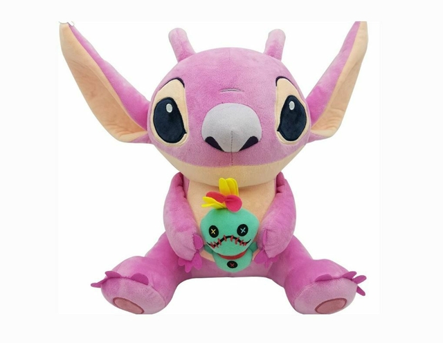 Pelúcia Disney Angel e Scrump  Lilo & Stitch 33 Cm F0148-5  Fun