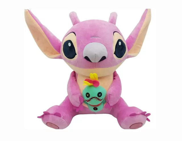 Pelúcia Disney Angel e Scrump  Lilo & Stitch 33 Cm F0148-5  Fun