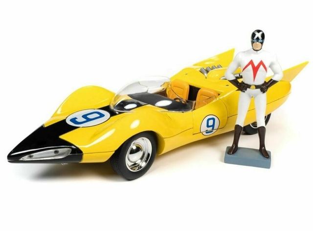 Speed Racer Shooting Star+Figura Racer X Autoworld 1:18