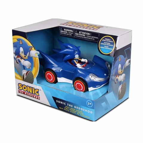 Carrinho Sonic Pull Back Racer Fun F0106-4