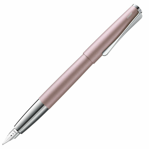 Caneta Tinteiro Lamy Studio Ouro Rose Pena Média