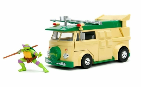 Wagon Party Tartarugas Ninja Com Figura Donatello Jada Toys 1/24