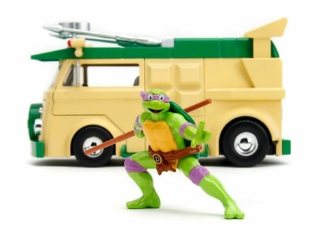 Wagon Party Tartarugas Ninja Com Figura Donatello Jada Toys 1/24