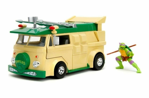 Wagon Party Tartarugas Ninja Com Figura Donatello Jada Toys 1/24