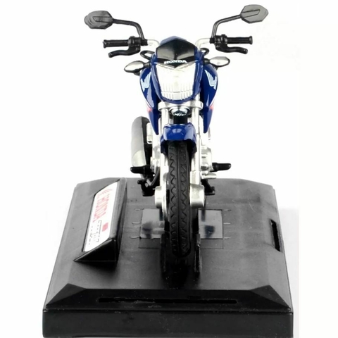 Miniatura Moto Honda CG Titan 150 2014 1/18 Azul California Cycle 71802