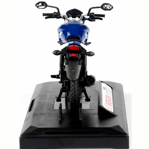 Miniatura Moto Honda CG Titan 150 2014 1/18 Azul California Cycle 71802