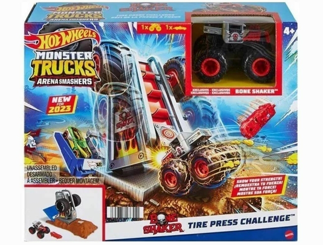 Hot Wheels Monster Trucks Arena Smashers Tire Crash Challenge  Mattel Hnb87