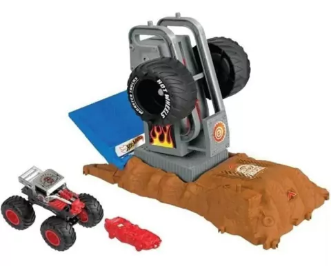 Hot Wheels Monster Trucks Arena Smashers Tire Crash Challenge Mattel Hnb87