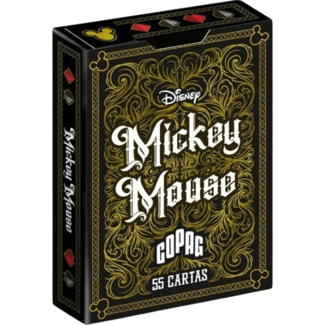 Baralho Mickey Preto E Dourado Copag 34582