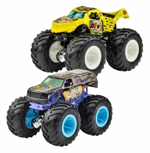 Hot Wheels Monster Trucks Totaled Vs Crate Danger Mattel Fyj64