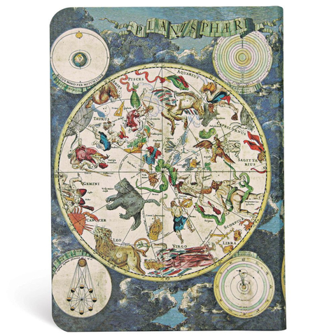Caderno Paperblanks 17x12cm Pautado Celestial Planisphere 5296-8