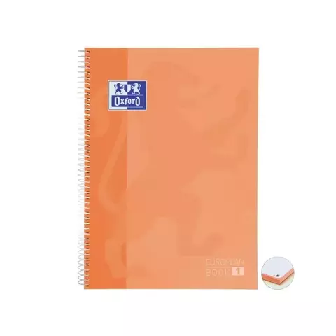 Caderno Oxford Laranja Capa Dura Pautado 1 Matéria 80 Folhas 20x27,5cm 3492