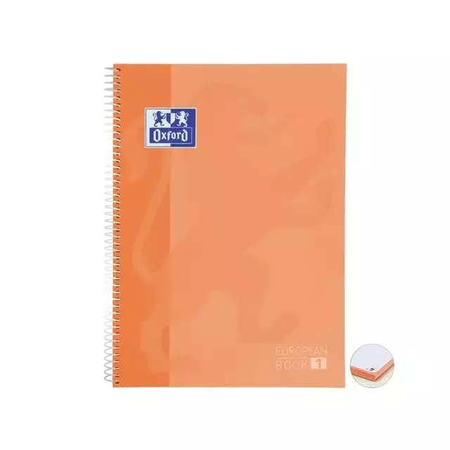 Caderno Oxford Laranja Capa Dura Pautado 1 Matéria 80 Folhas 20x27,5cm 3492