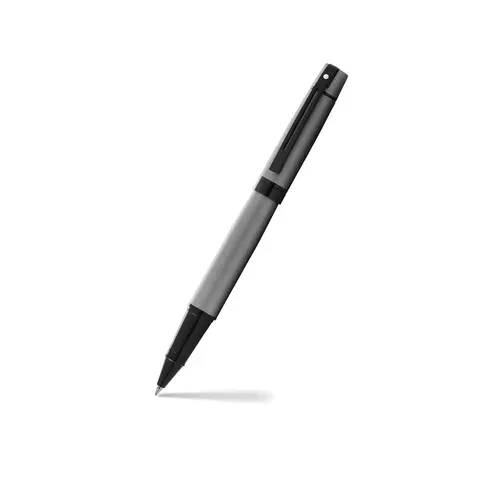 Caneta Rollerball Sheaffer 300 Cinza Com Clip Preto E1934551