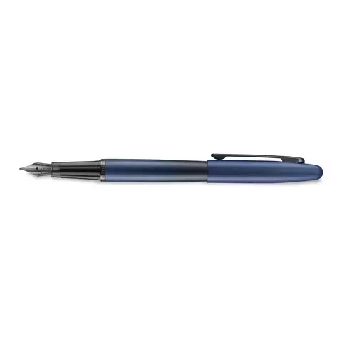 Caneta Tinteiro Sheaffer VFM Azul e Preto Fosco Pena Média E0942953