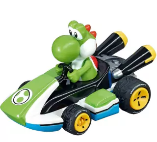 Carrinho de Fricção Yoshi Pull & Speed Mario Kart 1:43 Carrera