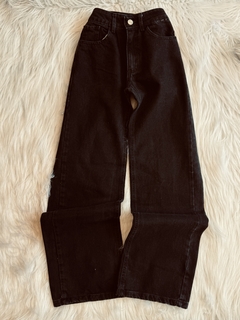 Wide leg clasico black tiro bajo - tienda online