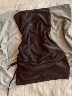 Vestido straple glitter - comprar online