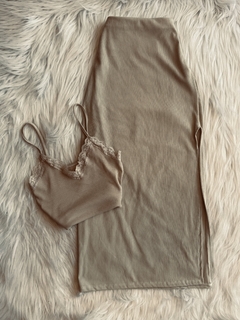 Set de Morley (muscu puntilla + pollera larga) - malibu
