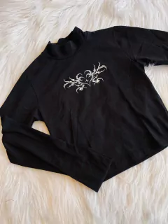 Reme media polera "corazón gótico”