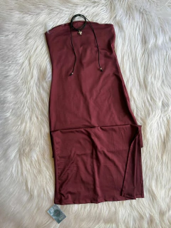 Vestido largo liso