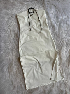 Vestido largo liso - malibu
