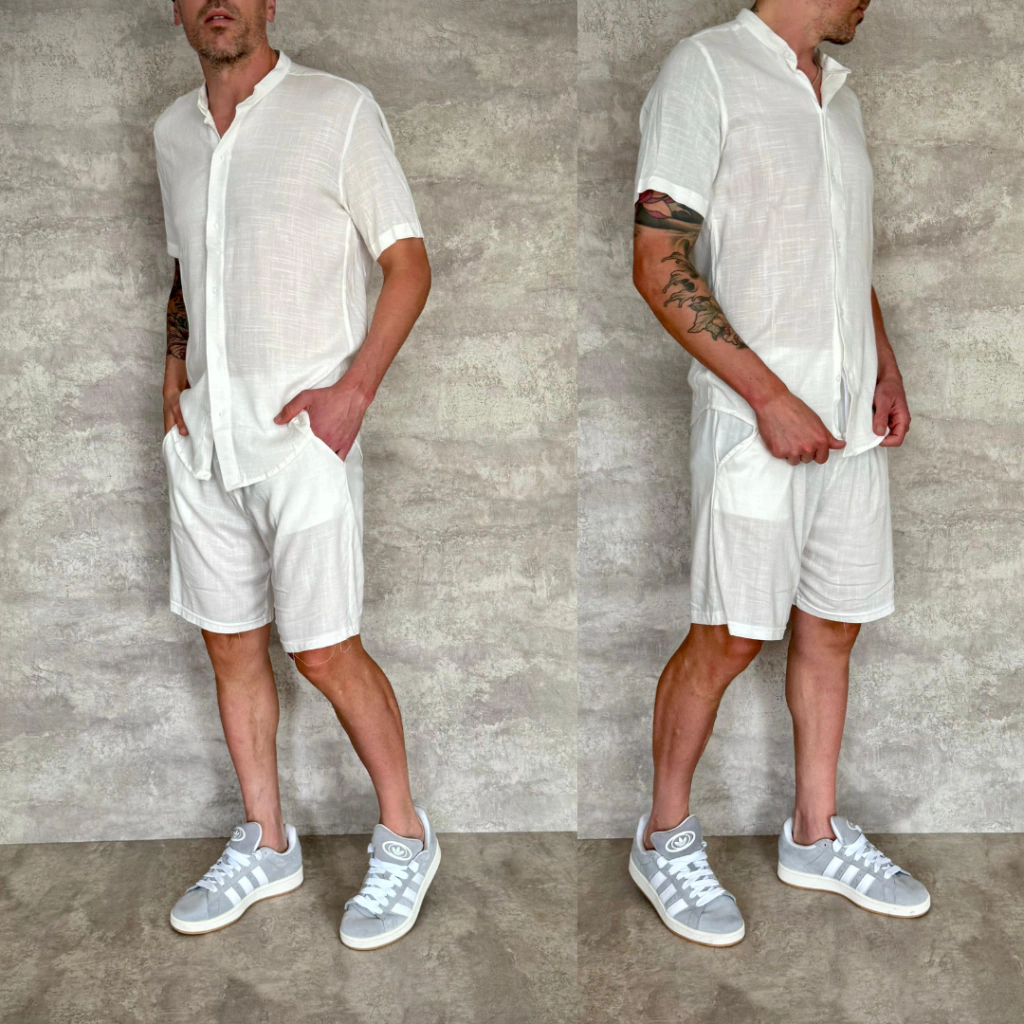 Conjunto Lino blanco