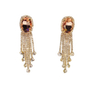 brinco de festa strass luxo