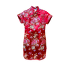 vestido oriental floral estampa