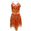Conjunto de Dança Bordado Floral