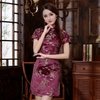 Vestido Estampa Dragão Vinho