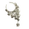 Pulseira de moedas com anel Prateado