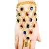 Pulseira de moedas com anel Colorido