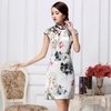Vestido Oriental Cetim de Seda Estampa 01