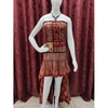 vestido seda saia rodada