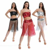 Conjunto Faixa de Paetê e Franjas Longas