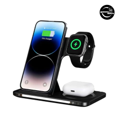 Carregador Por Indução 3 em 1 Kaidi