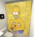 Cortina de baño Homero Simpson pizza