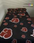 Naruto Akatsuki Set acolchado + sabana + fundas de almohada 21/2 plaza