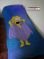 Acolchado 1 y 1/2 plaza Lisa Simpson / Soy la reina de los lagartos