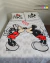 Mickey Mouse y Minnie Set acolchado + sabana + fundas de almohada 21/2 plaza