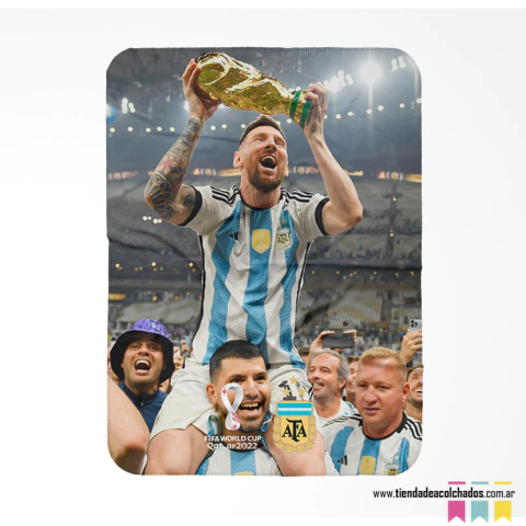 Manta polar 200 x 150cm / Argentina campeon Qatar 2022