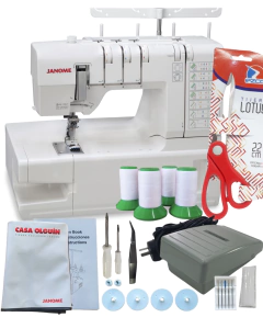 Collareta Janome 2000cpx + 4 Hilos 500mtr Gtía 3 Años Japón