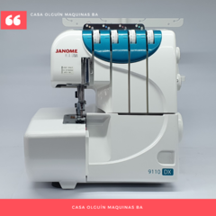Imagen de Janome 9110dx Overlock 4hilos + dobladillador, fruncidor, elastizador y tijera