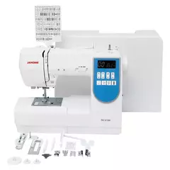 JANOME DC 6100 Máquina Digital Computarizada 100 puntadas + Tapa y Regalos - CASA OLGUÍN