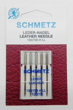 Agujas Schmetz Cuero Cuerina Nylon Cristal X 5u. Para Janome - tienda online