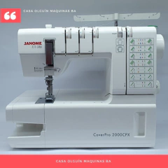 Janome 2000cpx + Tijera D Regalo Collareta Tapacostura Japón - tienda online